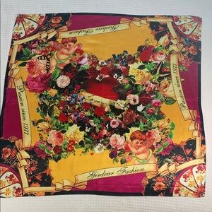 Girdear Fashion cherub heart, lover silk scarf